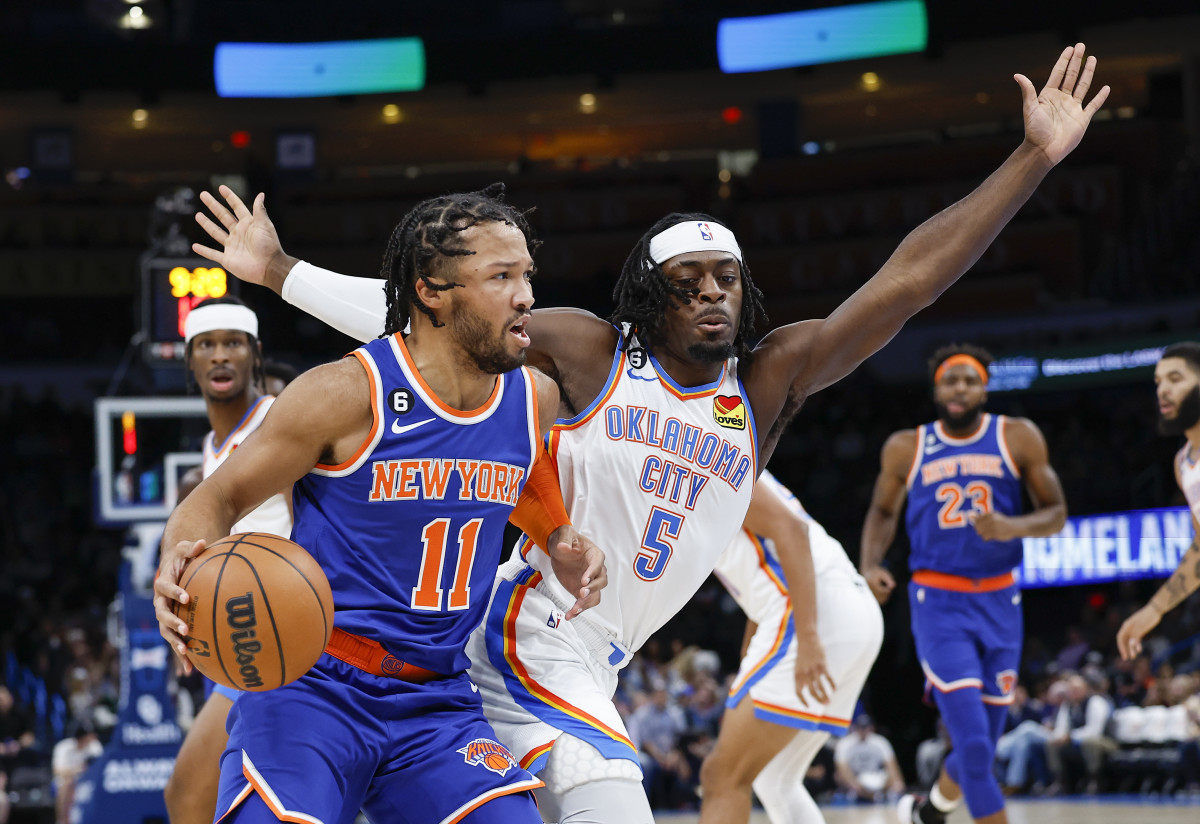 Lu Dort, Jalen Brunson, New York Knicks